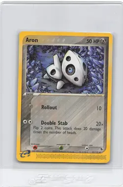 ARON 25/109 - EX Ruby & Sapphire - Common - e-READER - 2003 Pokemon Card - LP - Image 1