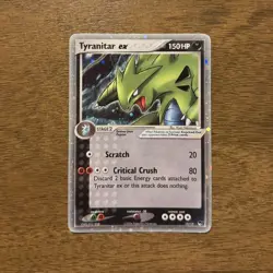 Pokemon TCG Tyranitar EX 17/17 Pop Series 1 Ultra Rare Holo Card #17/17 - Image 1