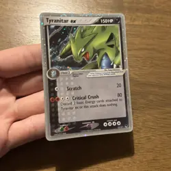 Pokemon TCG Tyranitar EX 17/17 Pop Series 1 Ultra Rare Holo Card #17/17 - Image 3