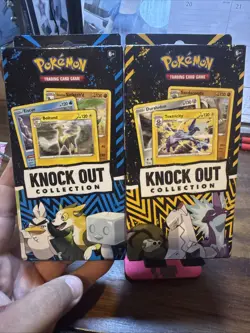 Pokemon TCG: 2x Knock Out Collection Booster Packs Trading Card Set - Image 1