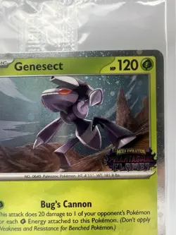 Sealed Reshiram 017/094 & Genesect 008/094 Phantasmal Flames Stamped Promo Cards - Image 3