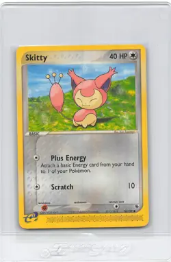 Skitty 70/109 - NON-HOLO - EX Ruby and Sapphire - e-READER Pokemon Card - LP - Image 1