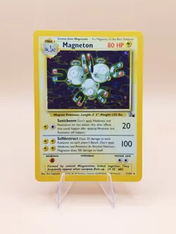 Magneton Holo Rare Fossil 11/62 Pokemon Card - WOTC 1999 - Image 1
