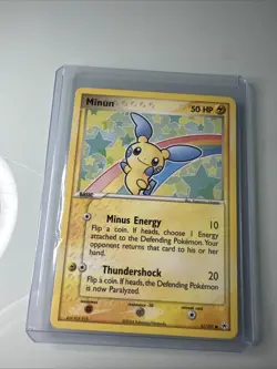 Pokemon Minun Common Hidden Legends 67/101 Pokemon Card Vintage Vtg NM Near Mint - Image 1