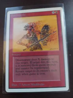 MTG Disintegrate Unlimited Regular Common LP X 3 CARDS LOT - Image 1