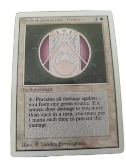 MTG Circle of Protection: Green - Unlimited Card # X 4 CARDS LOT - Image 1