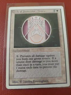 MTG Circle of Protection: Green - Unlimited Card # X 4 CARDS LOT - Image 2