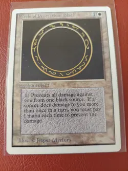 MTG Circle of Protection: Black LP Unlimited X 2 CARDS LOT - Image 1