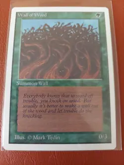 MTG Wall of Wood Unlimited Edition Common LP X 6 CARDS LOT - Image 1