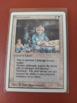 Samite Healer ~ Lightly Played Unlimited MTG Magic MTG White Card X 9 CARDS LOT - Image 1