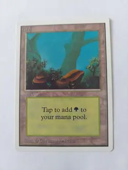Forest (A Rocks) Unlimited MINT Basic Land MAGIC MTG CARD X 5 CARDS LOT - Image 1