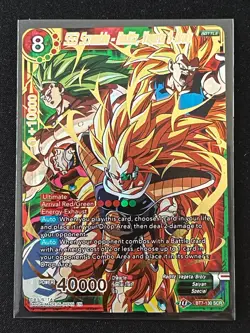 Dragon Ball Super SS3 Scramble Raditz, Vegeta, & Broly SCR Foil Card BT7-130 - Image 1