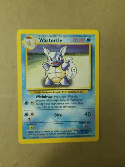 Wartortle 42/102 - VINTAGE WOTC Pokemon Card - BASE SET NM - Image 1