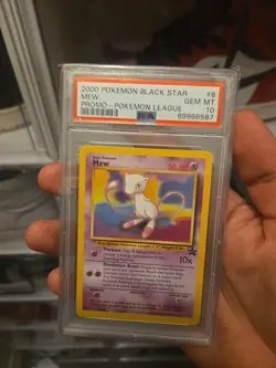 Mew Black Star Promo League 8 2000 Pokemon Card PSA 10 Gem Mint Non-Holo Rare - Image 1