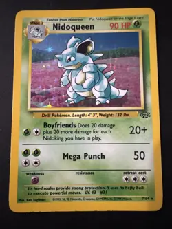 1999 Pokemon TCG Jungle Nidoqueen Holo Card #7/64 - Image 1