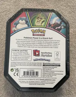 POKEMON TRADING CARD GAME IN SNORLAX TIN NEW - FACTORY SEALED (2022) - Image 2