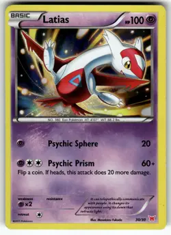 Latias (#30 Holo) 30/30 XY Trainer Kit: Latias & Latios MP Pokemon Card TCG - Image 1
