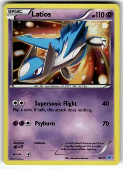 Latios (#30 Holo) 30/30 XY Trainer Kit: Latias & Latios MP Pokemon Card TCG - Image 1