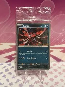 Pokemon Yveltal 088/132 Mega Evolution Stamped Holo Promo Card Sealed - Image 1
