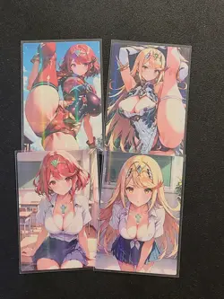 Pyra and Mythra - Anime Goddess Waifu Doujin DIY Card - Image 1