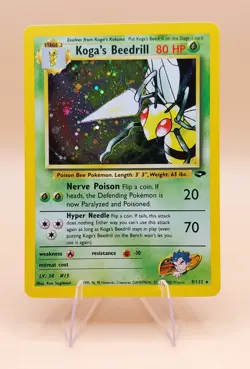 Koga's Beedrill Gym Challenge Holo Rare No. 9/132 Pokemon Card - 2000 - Image 1