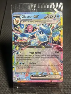 Glaceon EX Prismatic Evolutions STAMPED Sealed Promo Card 026/131 Surprise Box - Image 1