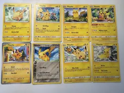 Pokemon lot - All Pikachu (8 cards) - Great Condition! - Image 1