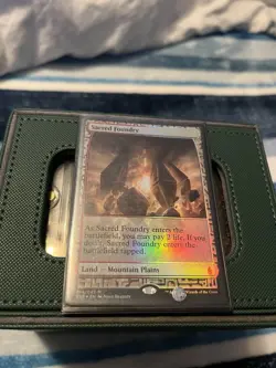 Sacred Foundry Foil Zendikar Expedition Masterpiece MTG Card NM Mint Condition - Image 1