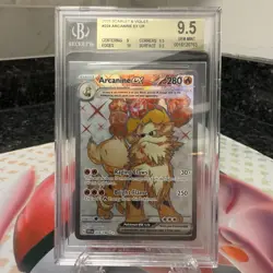 Beckett (BGS) 9.5 Gem Mint 2023 Pokemon Seller & Violet’s Arcanine EX 224/198 UR - Image 1
