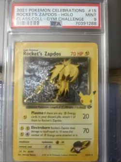 Pokemon TCG Rockets Zapdos Holo PSA 9 Classic Collection 15/132 Celebrations - Image 2