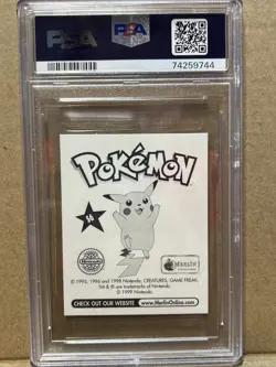 POKEMON MERLIN #S6 PIKACHU PRISM PSA 9 MINT - Image 2