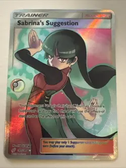SABRINAS SUGGESTION Trainer Textured Holographic Custom Art Foil TCG Card - Image 1