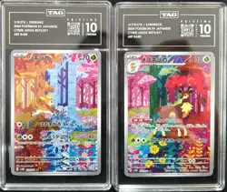 SET 2 TAG 10 PRISTINE Japanese Pokemon Deerling 073/071 993 Sawsbuck 074/071 991 - Image 1