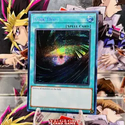 Yugioh Dark Hole MP25-EN130 Prismatic Secret Rare 1st Ed Near Mint - Image 1