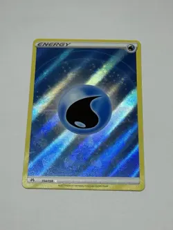Water Energy 154/159 Crown Zenith Textured Full Art Holo Rare Card NM Condition - Image 1