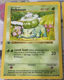 Pokemon First Edition Shadowless Base Set 8 Card Lot * STARTERS * * PIKACHU * - Image 2
