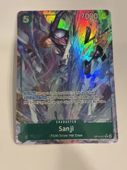 One Piece CCG OP-13 Carrying On His Will - Sanji Alt Art Card Op13-027 ENGLISH - Image 1
