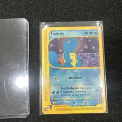 Pokemon TCG Squirtle Card 132/165 Expedition Base Set, Regular NM Condition - Image 1