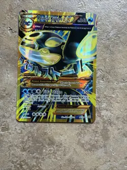 Primal Kyogre EX Full Art Holo Ultra Rare Card 96/98 XY-Ancient Origins MEGA - Image 1