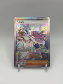 Pokemon TCG Miriam Scarlet & Violet Holo Special Trainer Card 251/198 Base Set - Image 2