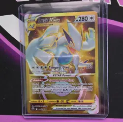 Lugia VSTAR 211/195 Gold Secret Rare SWSH12: Silver Tempest Pokemon Card TCG - Image 1