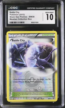 CGC 10 Battle City BW39 Holo Mewtwo Box Promo Pokemon Card - Image 1