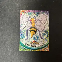 Beedrill #15 - BLack Logo - NON-HOLO - SERIES 1 - TOPPS Pokemon Card - Image 1