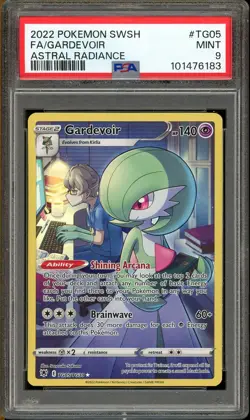 PSA 9 MINT Gardevoir Astral Radiance Trainer Gallery Pokemon Card TG05/TG30 - Image 1