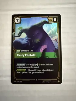 Riftbound Tasty Faefolk Foil card OGN 075/298 League of Legends - Image 1