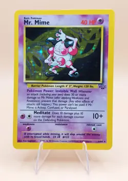 Mr. Mime Holo Rare Jungle 6/64 Pokemon Card - WOTC 1999 - Image 1