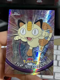 SPECTRA Meowth #52 Topps Chrome 2000 Series 1 T.V Holo Pokemon Card TCG - Image 4