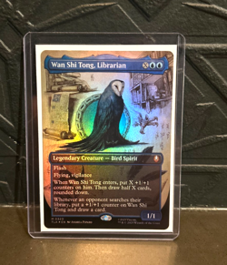 MTG Wan Shi Tong, Librarian 0320 Foil (Borderless) Avatar: The Last Airbender NM - Image 1