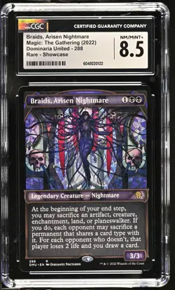 BRAIDS, ARISEN NIGHTMARE Dominaria United Showcase Rare CGC 8.5 MTG EDH [NOS] - Image 1