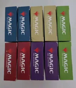 MTG Welcome Deck Set of (10) Starter Decks Unused (2) of Each Color - Image 2